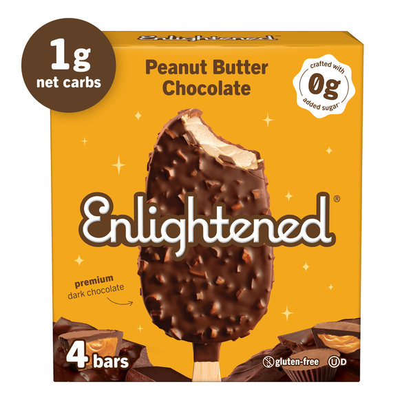 Ice Cream & Ice Enlightened Ice Cream Bars, Peanut Butter Chocolate hero