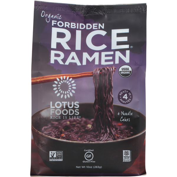 Asian Foods Lotus Foods Rice Ramen, Organic, Forbidden hero