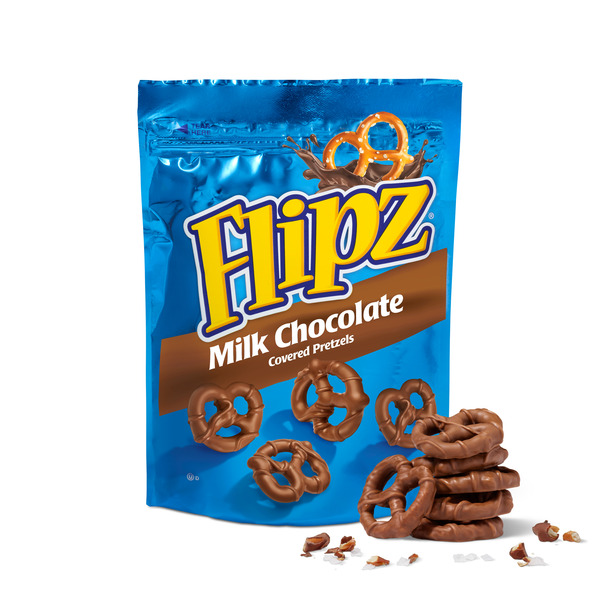 Chips & Pretzels Flipz Milk Chocolate Covered Pretzels hero