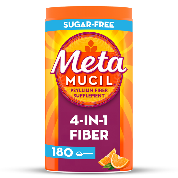 Digestion Metamucil Fiber Supplement by Meta Orange Smooth Sugar Free Powder Laxative hero