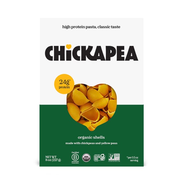 Dry Pasta Chickapea Organic Chickpea & Yellow Pea Pasta, Shells hero