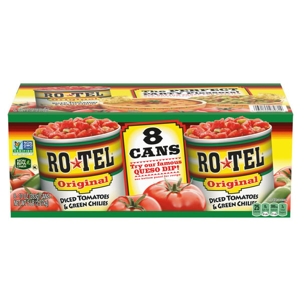 Canned & Jarred Vegetables RO*TEL Original Diced Tomatoes and Green Chilies hero