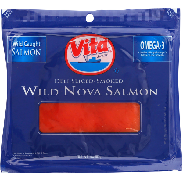 Packaged Seafood Vita Wild Nova Salmon Sliced-Smoked hero