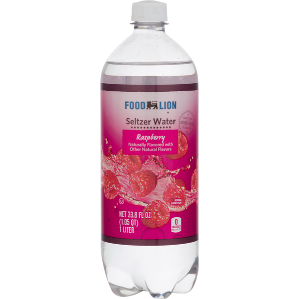 Water, Seltzer & Sparkling Water Food Lion Seltzer Water, Raspberry hero