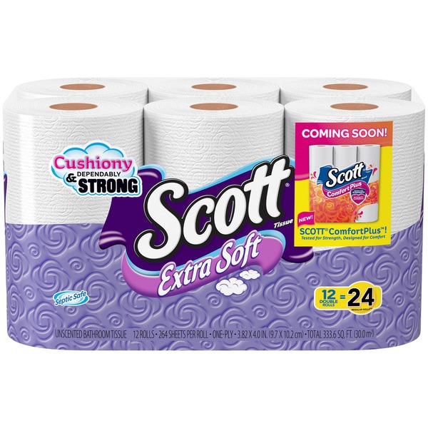 Paper Goods Scott Extra Soft Double Roll Bathroom Tissue hero