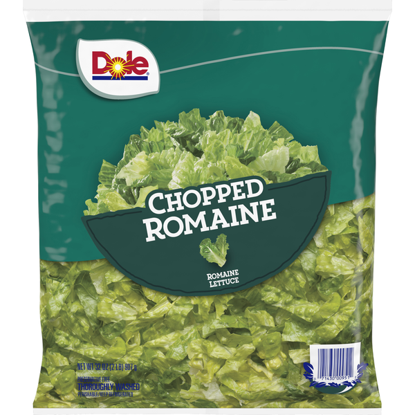 Packaged Vegetables & Fruits Dole Romaine, Chopped hero