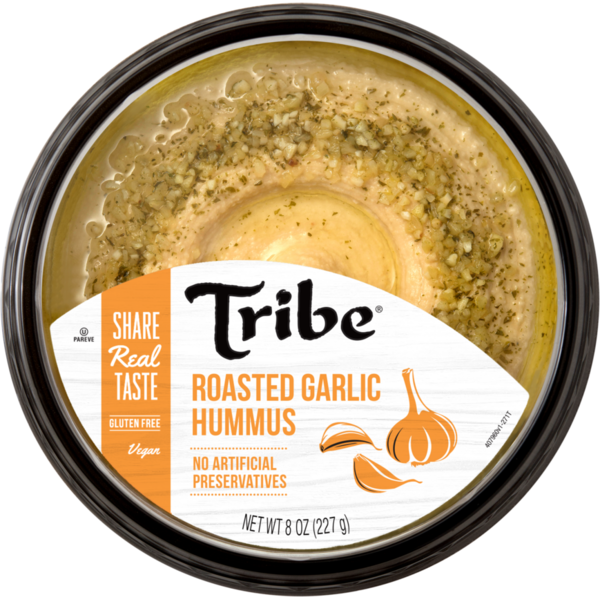 Fresh Dips & Tapenades Tribe Hummus, Roasted Garlic hero