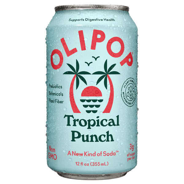 Energy & Sports Drinks OLIPOP Prebiotic Soda, Tropical Punch hero