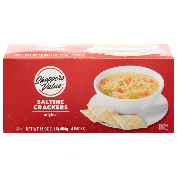 Crackers Shoppers Value Saltine Crackers, Original hero