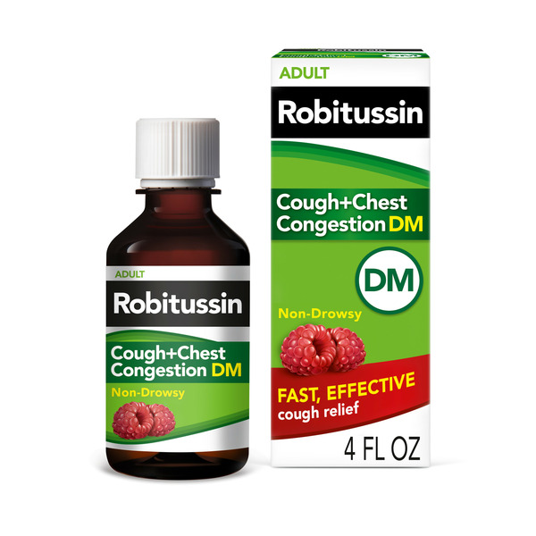 Cold, Flu & Allergy Robitussin Adult Non Drowsy Cough + Chest Congestion DM Liquid hero