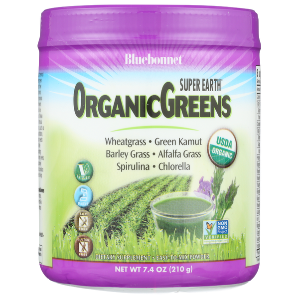 Dietary Supplements Bluebonnet Super Earth Organic Greens hero