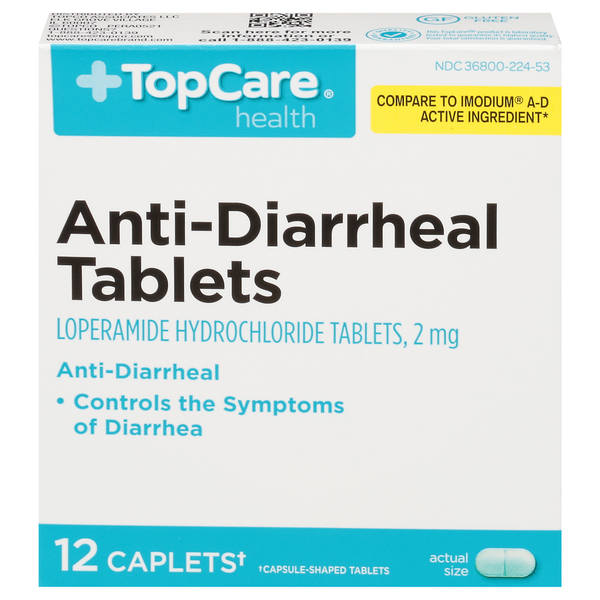 Digestion TopCare Anti-Diarrheal, 2 mg, Tablets hero