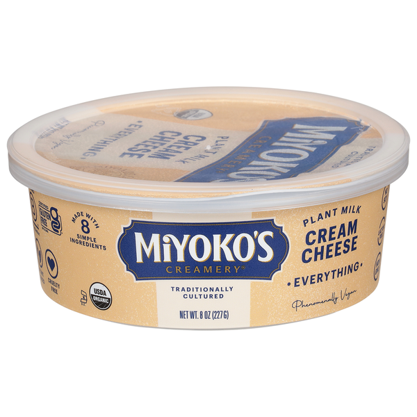 Miyoko's Creamery Organic Everything Plant Milk Cream Cheese hero