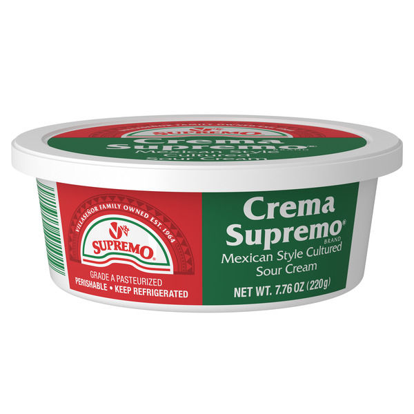 Packaged Cheese V&V Supremo Crema Supremo, Mexican Style Sour Cream hero