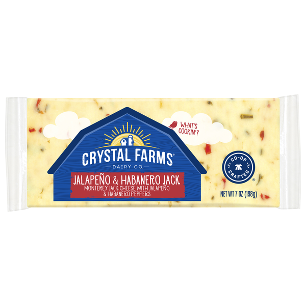 Crystal Farms Cheese, Jalapeno & Habanero Jack hero