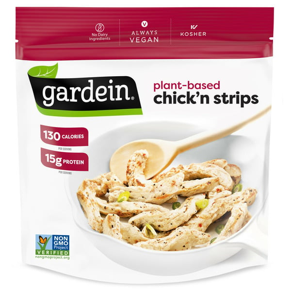 Frozen Vegan & Vegetarian Gardein Plant-Based Chick'n Strips, Vegan Food, Frozen Food hero