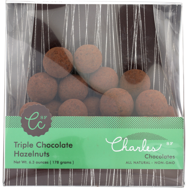 Candy & Chocolate Charles Chocolates Sf Triple Chocolate Hazelnuts hero