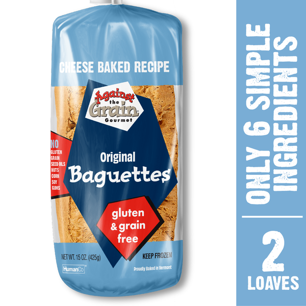 Frozen Breads & Doughs Against The Grain Original Baguettes, Gluten Free, Grain Free, Nut Free hero