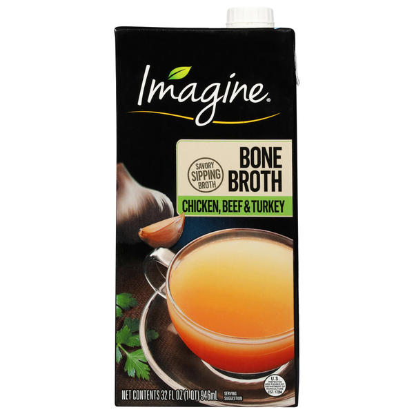 Soup, Broth & Bouillon Imagine Bone Broth, Chicken, Beef & Turkey hero