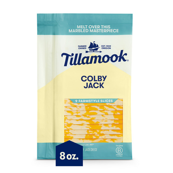 Packaged Cheese Tillamook Farmstyle Colby Jack Cheese Slices hero