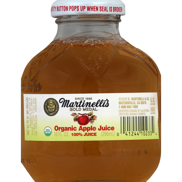 Juice & Nectars Martinelli's 100% Juice, Organic Apple hero