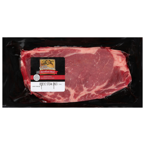 Packaged Meat Four Brothers USDA Certified Four Brothers Hereford Beef Boneless Ribeye Steak - Flavor Seal hero