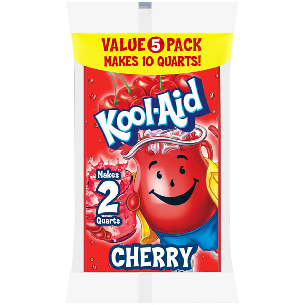 Cocoa & Drink Mixes Kool-Aid Unsweetened Cherry Artificially Flavored Powdered Soft Drink Mix hero