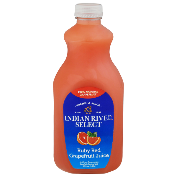 Refrigerated Beverages Indian River Select Juice, Premium, Ruby Red Grapefruit hero