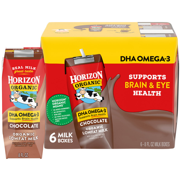 Milk Horizon Organic DHA Omega-3 Lowfat Milk Chocolate hero