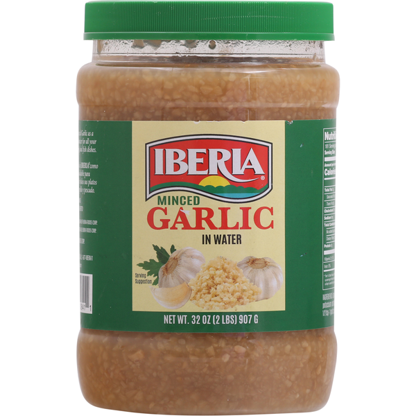 Spices & Seasoning Iberia Garlic in Water, Minced hero