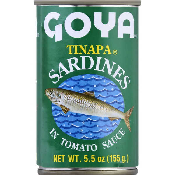 Canned Meat & Seafood Goya Sardines in Tomato Sauce, Tinapa hero