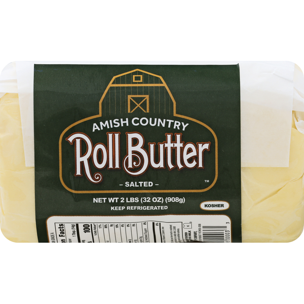 Butter Amish Country Butter, Salted, Roll hero