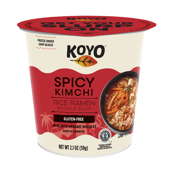 Asian Foods KOYO Spicy Kimchi Rice Ramen Noodle Soup hero