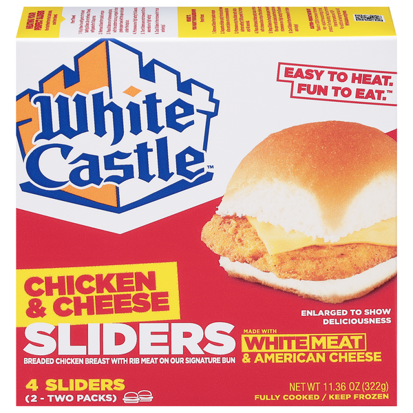 White Castle Sliders, Chicken & Cheese hero