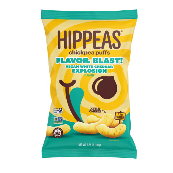 HIPPEAS Flavor Blast Vegan White Cheddar Explosion hero