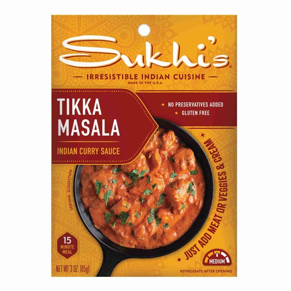 Indian Foods Sukhi's Indian Tikka Masala Curry Sauce Paste hero