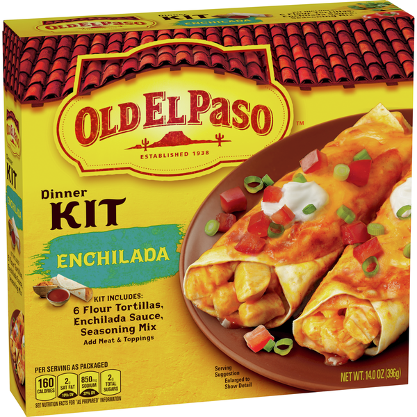 Latino Foods Old El Paso Enchilada Dinner Kit With Flour Tortillas, Enchilada Sauce & Seasoning Mix hero