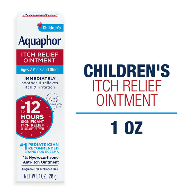 Cold, Flu & Allergy Aquaphor Children'S Relief Ointment, % Hydrocortisone Anti-Itch Ointment hero