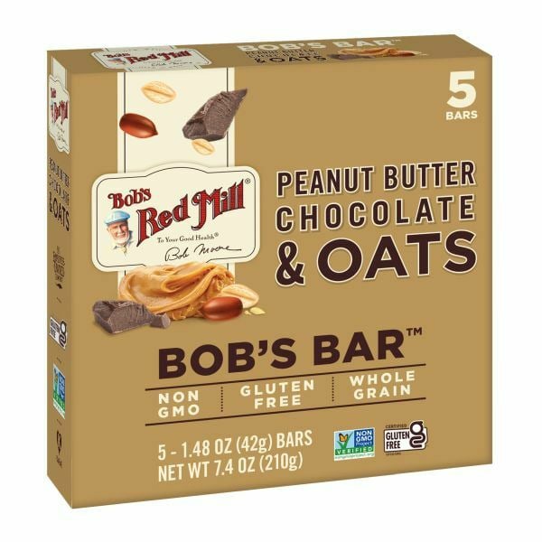 Energy & Granola Bars Bob's Red Mill Peanut Butter Chocolate & Oats Bob's Bars hero