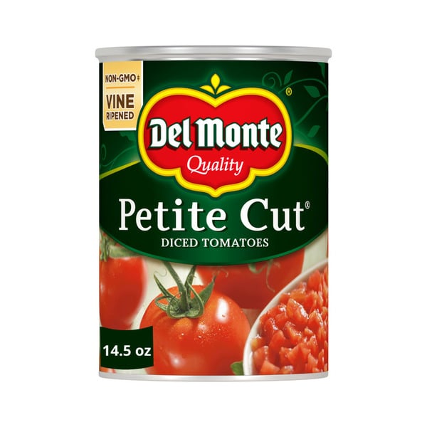 Canned & Jarred Vegetables Del Monte Petite Cut Diced Tomatoes hero