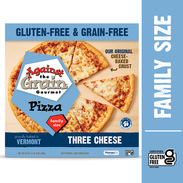 Frozen Pizza Against The Grain Gluten & Grain Free Three Cheese Pizza, Family Size, Nut Free hero