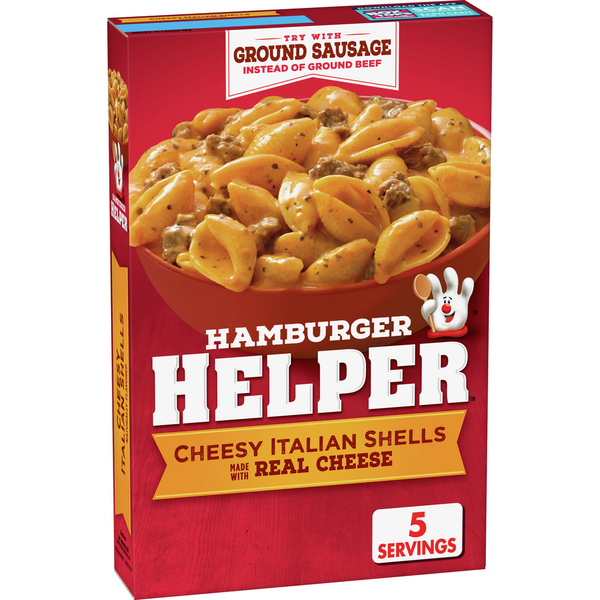 Instant Foods Hamburger Helper Cheesy Italian Shells hero