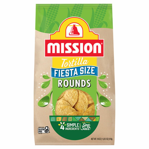 Chips & Pretzels Mission Rounds Tortilla Chips hero