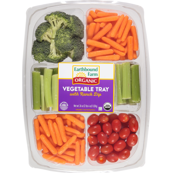 Packaged Vegetables & Fruits Earthbound Farm Organic Vegetable Tray hero