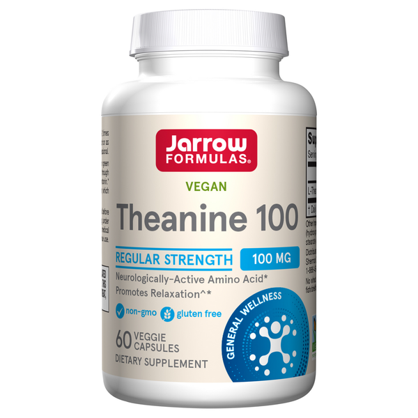 Vitamins & Supplements Jarrow Formulas Theanine, 100 mg, Veggie Caps hero