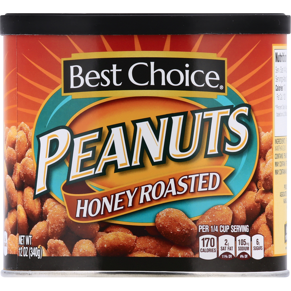 Nuts, Seeds & Dried Fruit Best Choice Peanuts, Honey Roasted hero