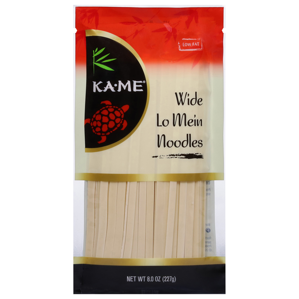 Dry Pasta & Noodles KA-ME Noodles, Wide, Lo Mein hero