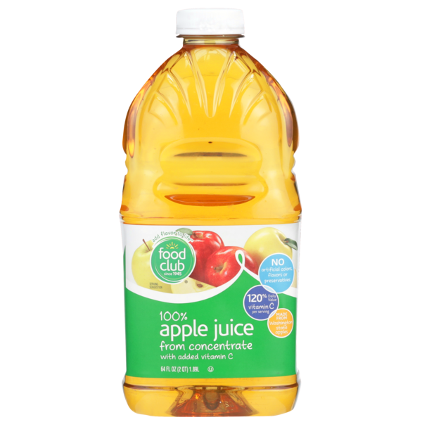 Juice & Nectars Food Club 100% Apple Juice From Concentrate hero