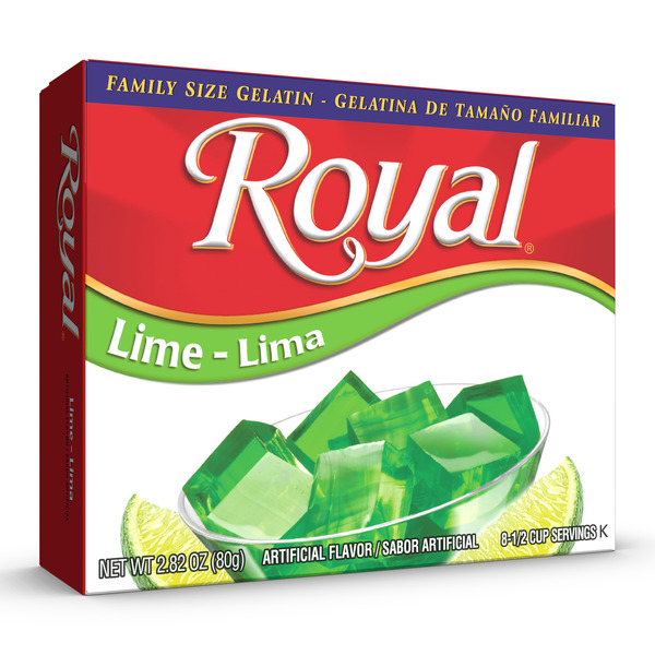 Baking & Supplies Royal Family Size Lime Gelatin Mix hero