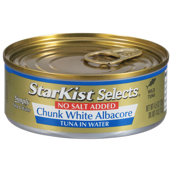 Canned Meat & Seafood StarKist Tuna in Water, Chunk White, Albacore hero